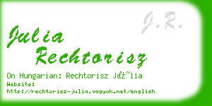 julia rechtorisz business card